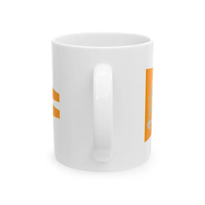 Oranje brede wimpel (Netherlands) White Coffee Mug - Go Mug Yourself