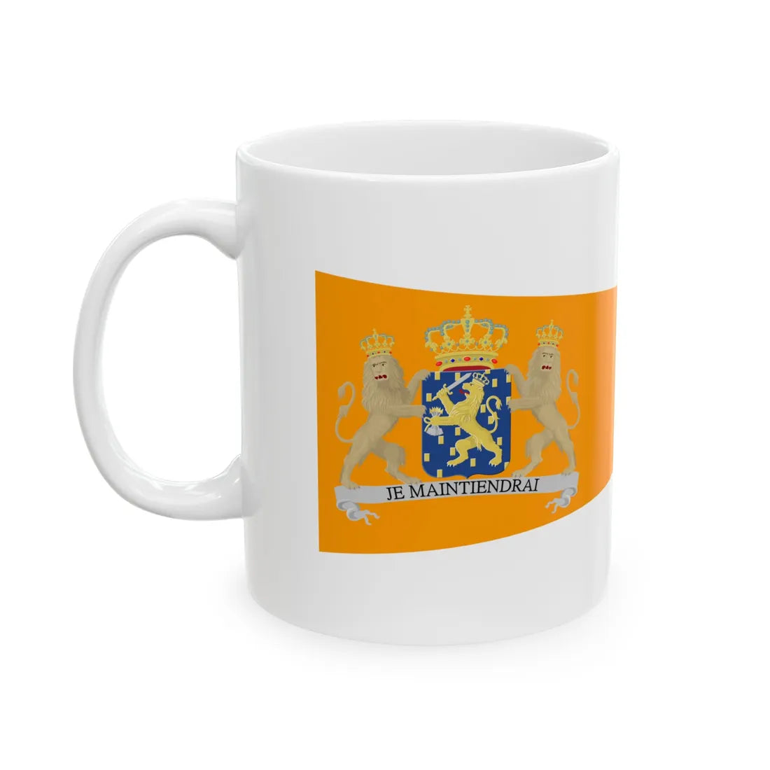 Oranje brede wimpel (Netherlands) White Coffee Mug - Go Mug Yourself