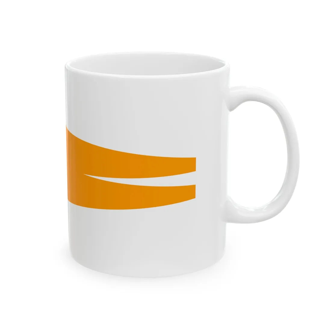 Oranje brede wimpel (Netherlands) White Coffee Mug - Go Mug Yourself