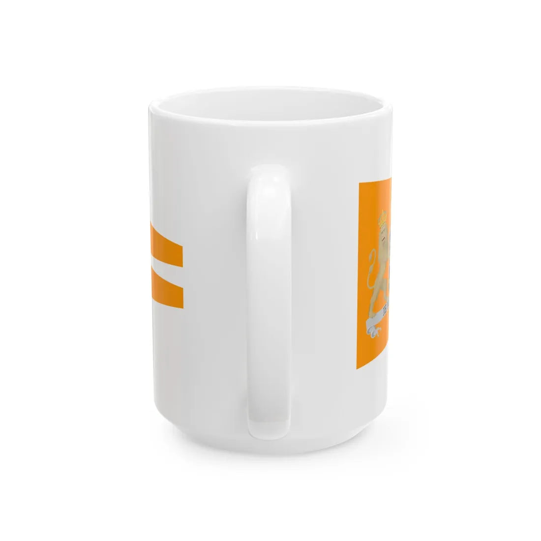 Oranje brede wimpel (Netherlands) White Coffee Mug - Go Mug Yourself