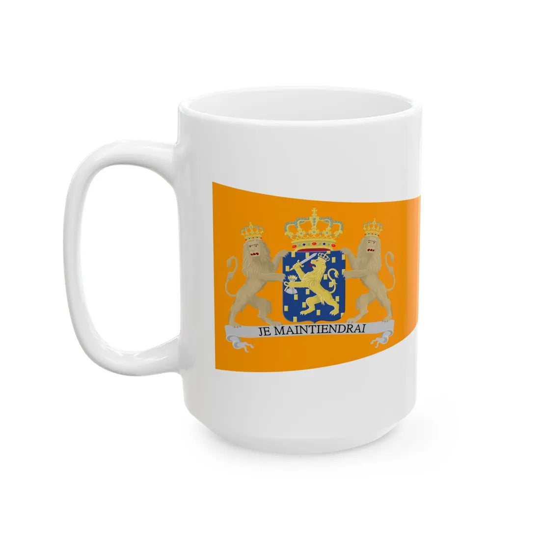 Oranje brede wimpel (Netherlands) White Coffee Mug - Go Mug Yourself