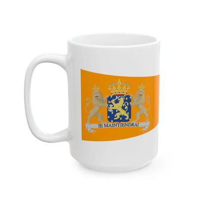Oranje brede wimpel (Netherlands) White Coffee Mug - Go Mug Yourself