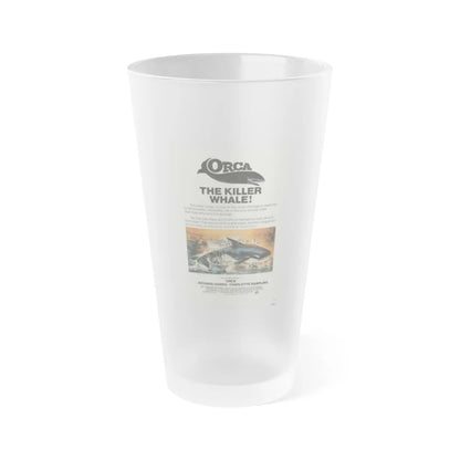 ORCA-THE KILLER WHALE 1977 Movie Poster - Frosted Pint Glass 16oz-16oz-Frosted-Go Mug Yourself