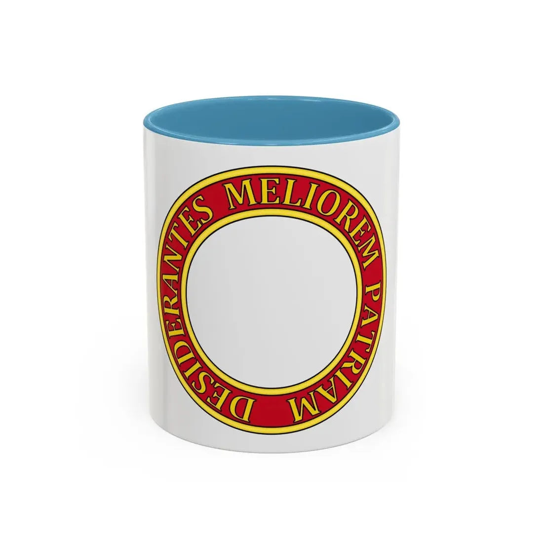 Order of Canada Circlet - Accent Coffee Mug 11oz Light Blue - Go Mug Yourself