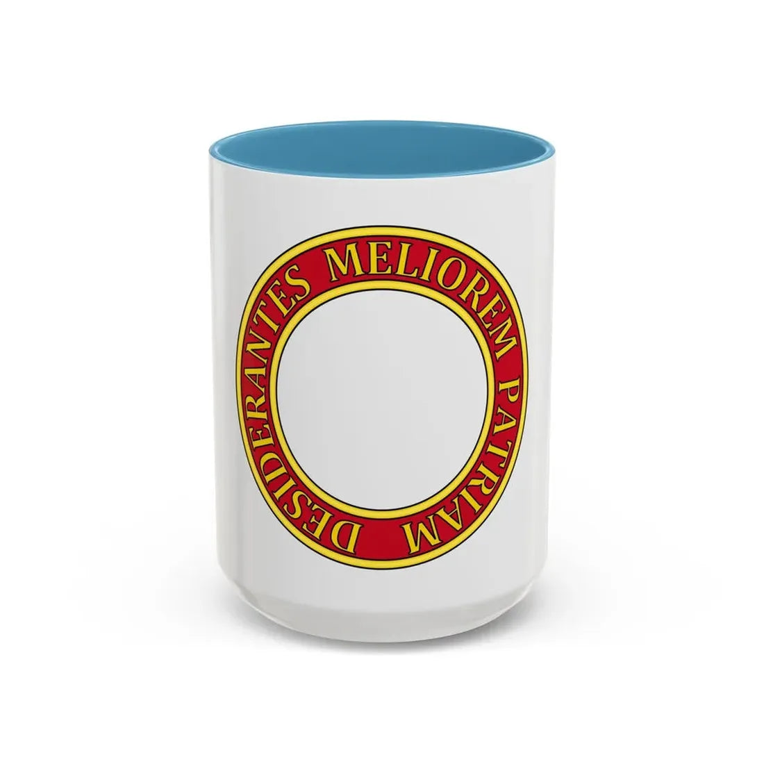 Order of Canada Circlet - Accent Coffee Mug 15oz Light Blue - Go Mug Yourself