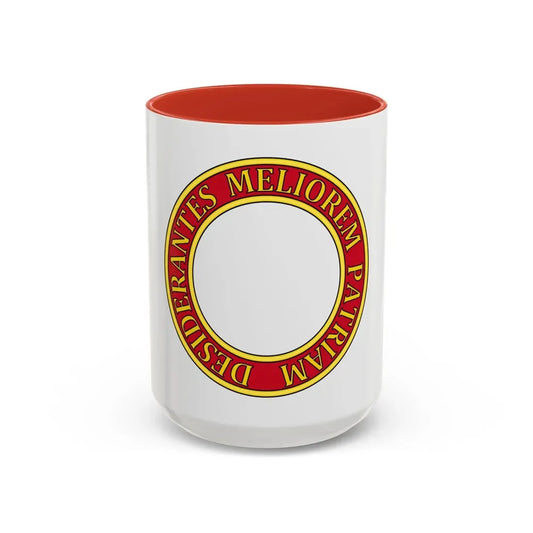 Order of Canada Circlet - Accent Coffee Mug 15oz Red - Go Mug Yourself