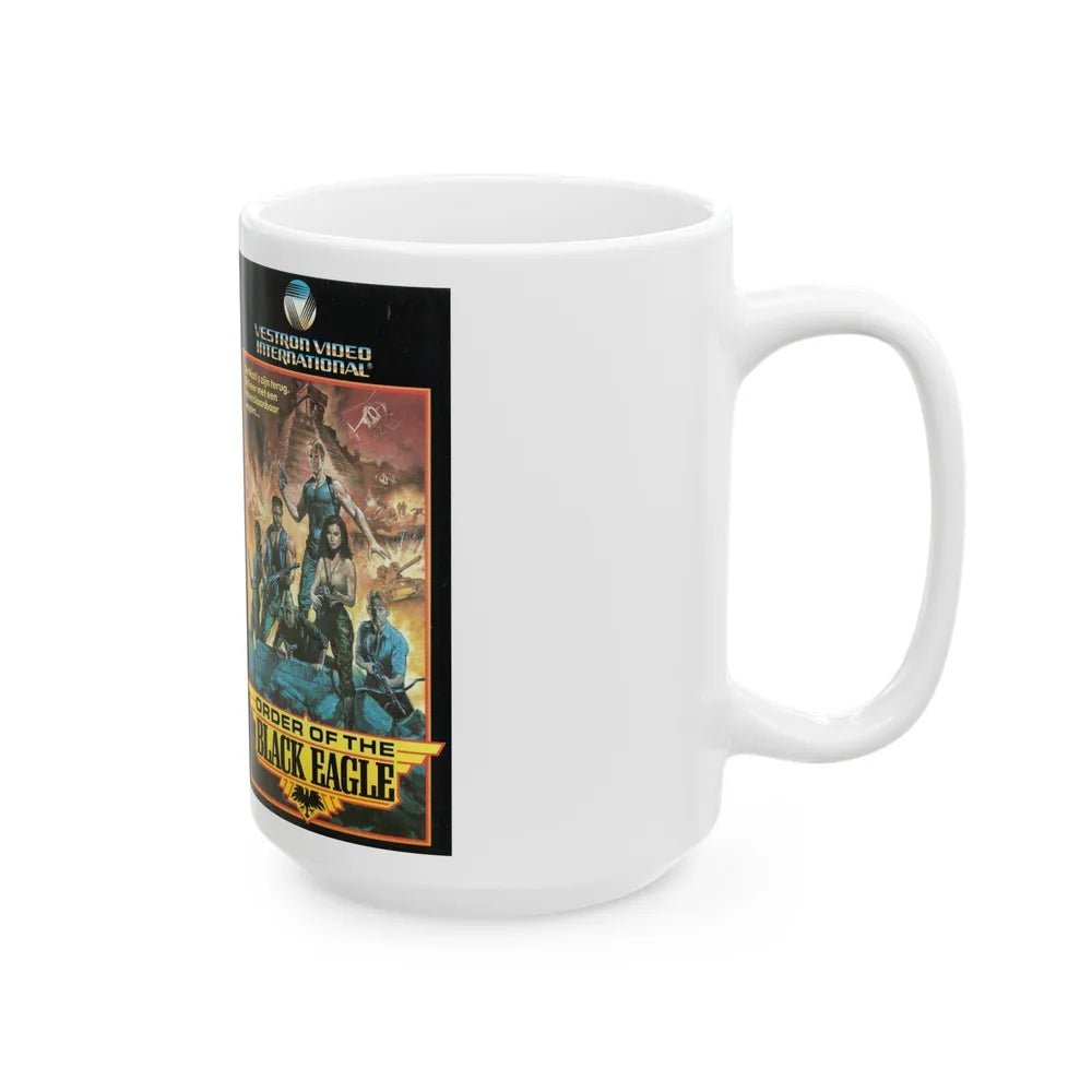 ORDER OF THE BLACK EAGLE VESTRON VIDEO INTERNATIONAL (VHS COVER) - White Coffee Mug-Go Mug Yourself