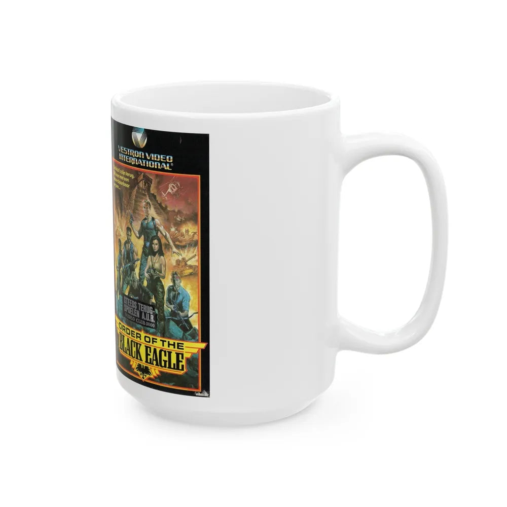 ORDER OF THE BLACK EAGLE (VHS COVER) - White Coffee Mug-Go Mug Yourself