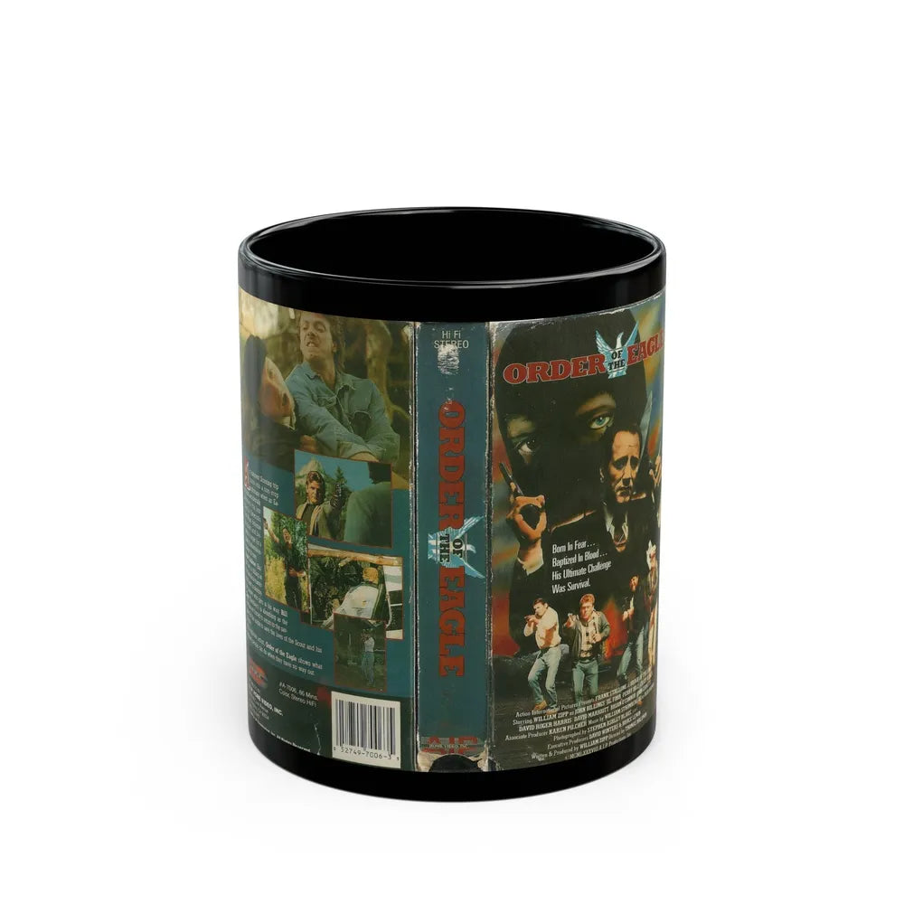 ORDER OF THE EAGLE (VHS COVER) - Black Coffee Mug-11oz-Go Mug Yourself