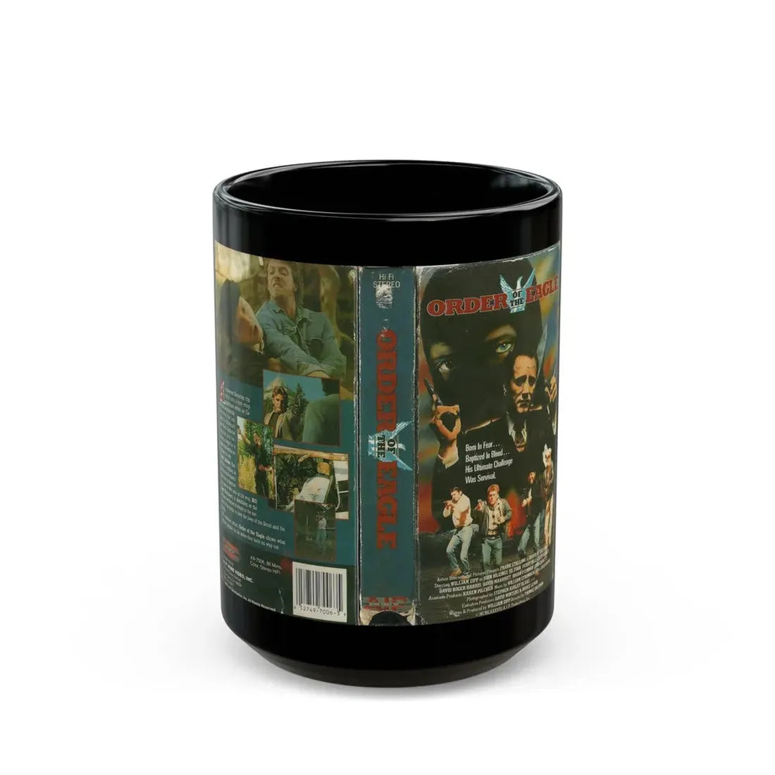 ORDER OF THE EAGLE (VHS COVER) - Black Coffee Mug 15oz - Go Mug Yourself