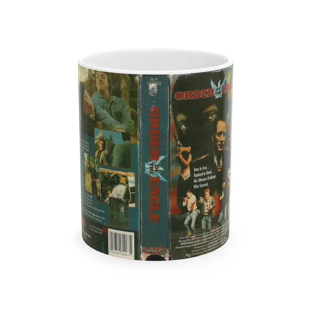 ORDER OF THE EAGLE (VHS COVER) - White Coffee Mug-11oz-Go Mug Yourself