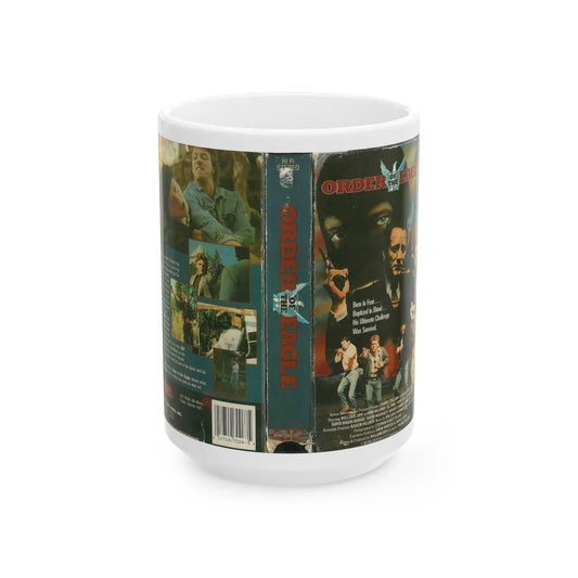 ORDER OF THE EAGLE (VHS COVER) - White Coffee Mug-15oz-Go Mug Yourself