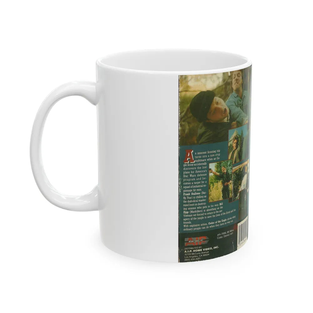 ORDER OF THE EAGLE (VHS COVER) - White Coffee Mug-Go Mug Yourself