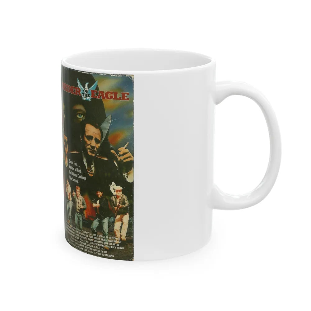 ORDER OF THE EAGLE (VHS COVER) - White Coffee Mug-Go Mug Yourself