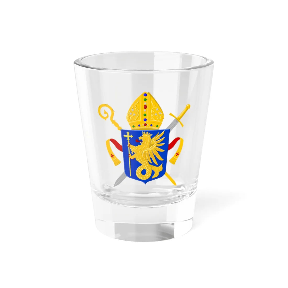 Ordinaat voor de Nederlandse strijdkrachten wapen 2 (Netherlands) (Coat of Arms) Shot Glass 1.5oz 1.5oz - Go Mug Yourself