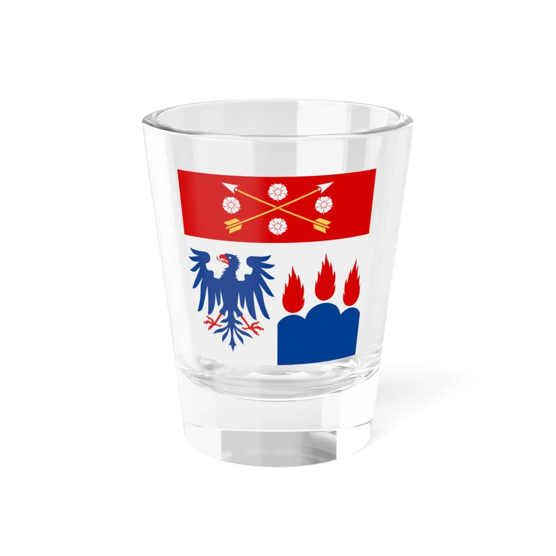 Orebro lan vapenflagga (Sweden) Shot Glass 1.5oz 1.5oz - Go Mug Yourself