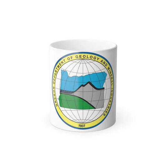 Oregon Department of Geology and Mineral Industries - Color Changing Coffee Mug 11oz - Go Mug Yourself