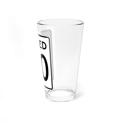 Oregon-speed (Oregon) (Road Sign) Pint Glass 16oz - Go Mug Yourself