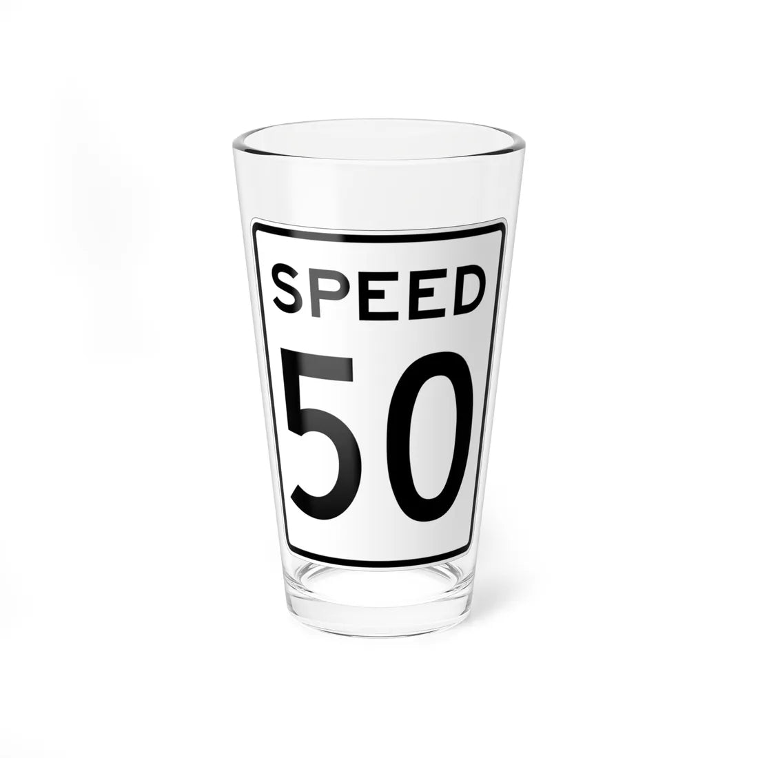 Oregon-speed (Oregon) (Road Sign) Pint Glass 16oz - Go Mug Yourself