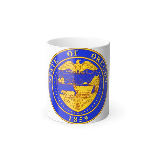 Oregon State Seal v2 - Color Changing Coffee Mug 11oz - Go Mug Yourself