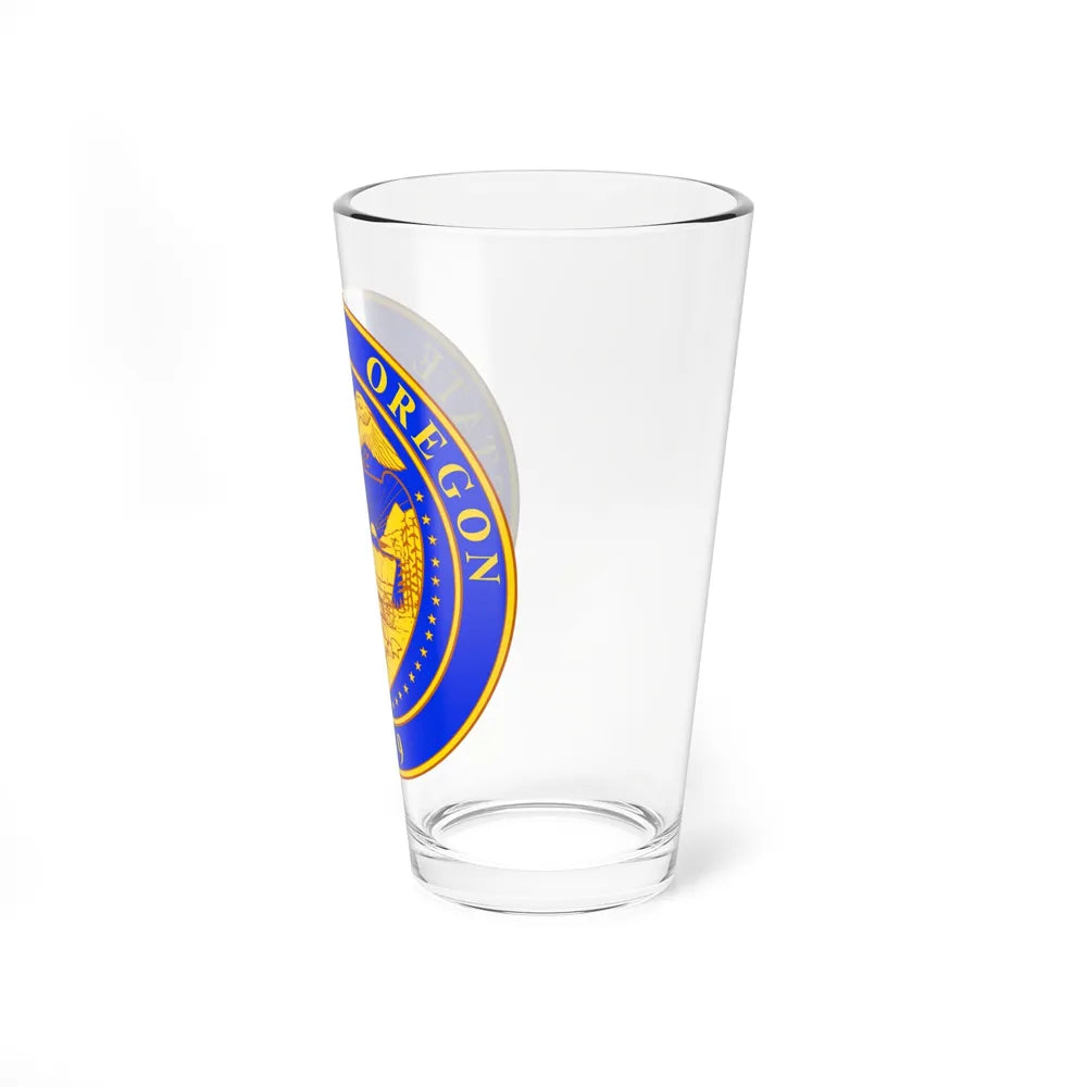 Oregon State Seal v2 - Pint Glass 16oz-Go Mug Yourself