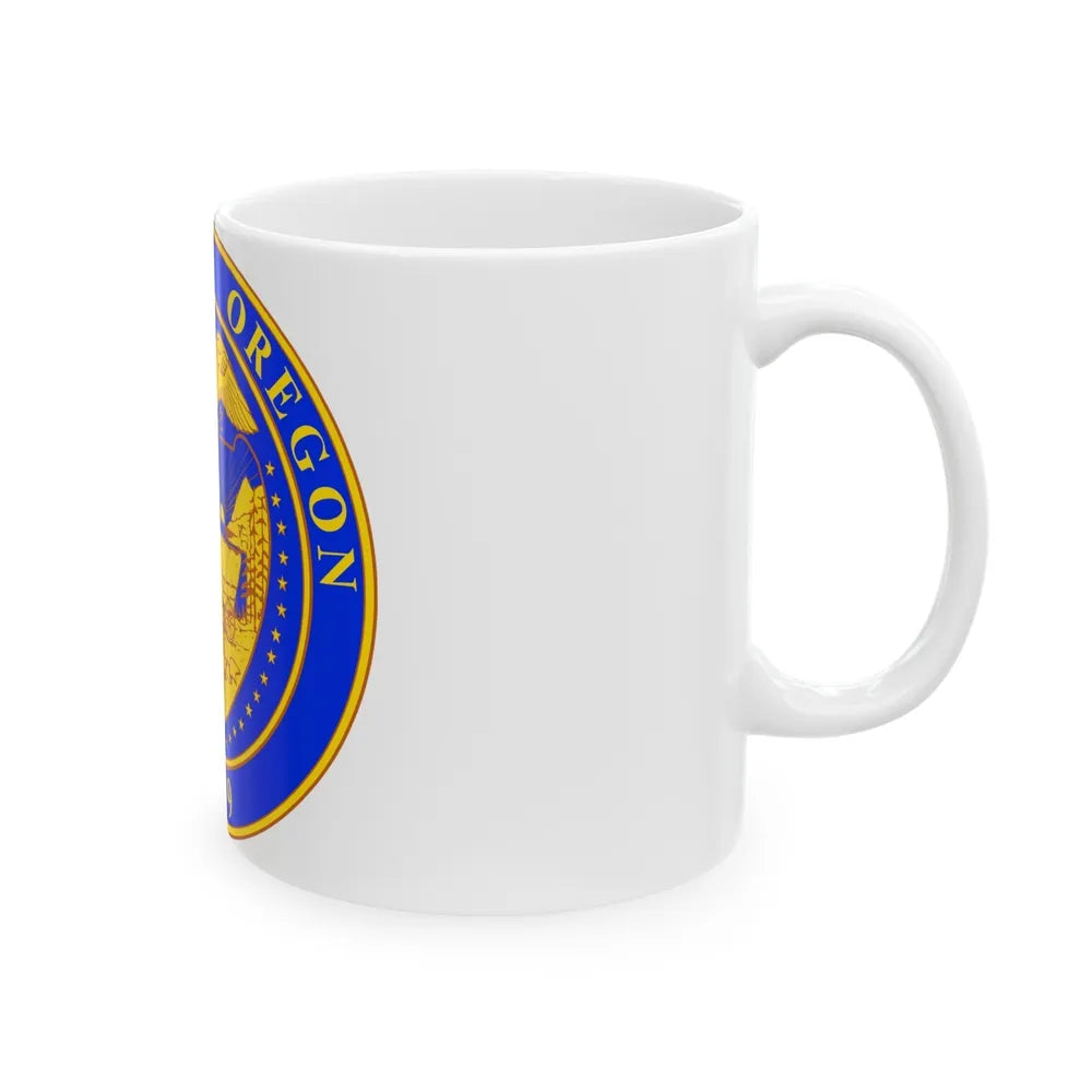 Oregon State Seal v2 - White Coffee Mug-Go Mug Yourself