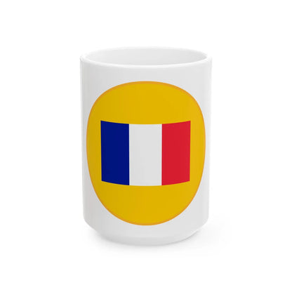 Orfrancais vectorial (France) White Coffee Mug 15oz - Go Mug Yourself