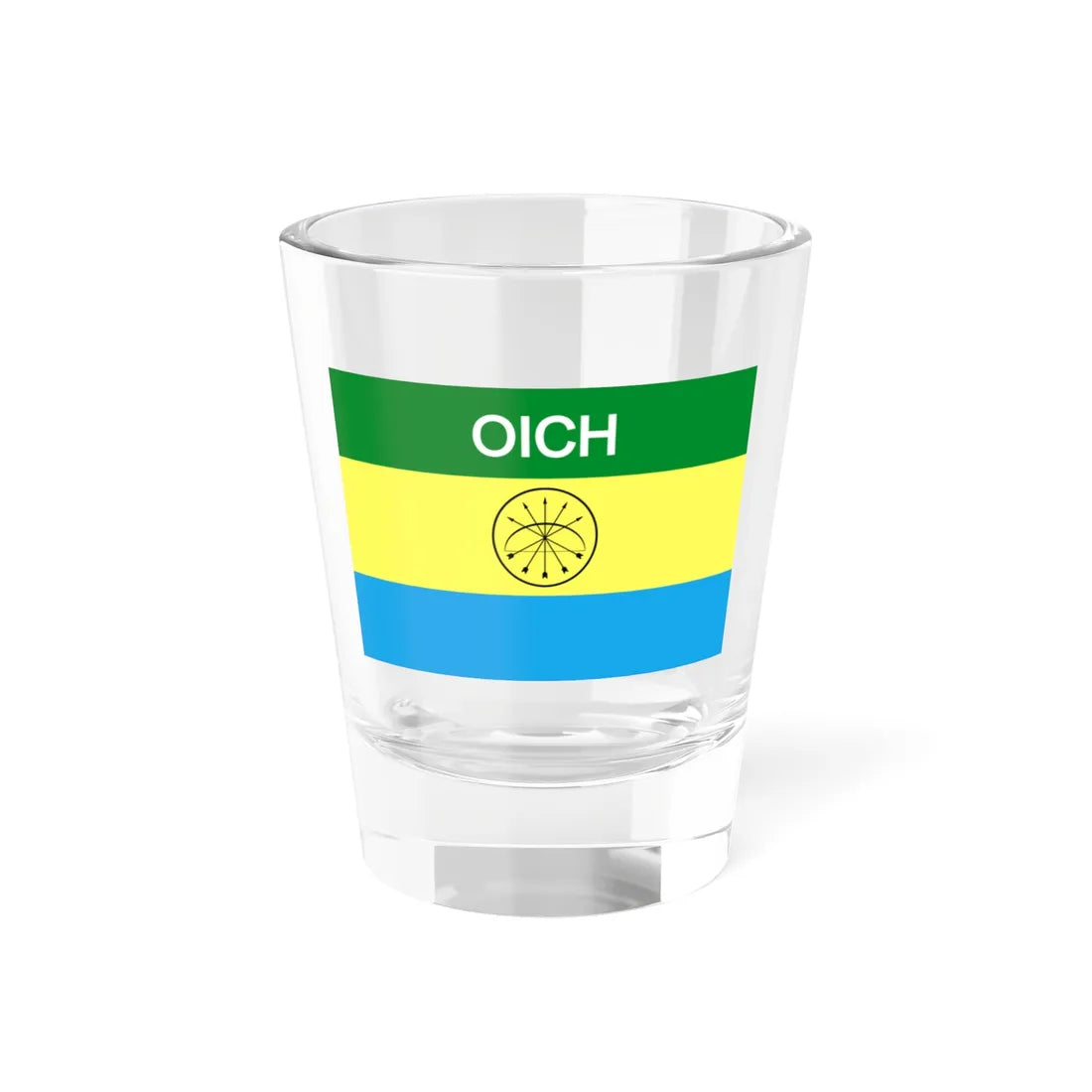 Organización Indígena Chiquitana flag 2 (Bolivia) Shot Glass 1.5oz 1.5oz - Go Mug Yourself