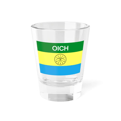Organización Indígena Chiquitana flag 2 (Bolivia) Shot Glass 1.5oz 1.5oz - Go Mug Yourself
