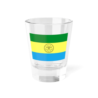 Organización Indígena Chiquitana flag 3 (Bolivia) Shot Glass 1.5oz 1.5oz - Go Mug Yourself