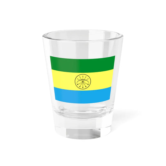 Organización Indígena Chiquitana flag 3 (Bolivia) Shot Glass 1.5oz 1.5oz - Go Mug Yourself