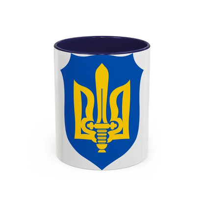 Organization of Ukrainian Nationalists - Accent Coffee Mug 11oz Navy - Go Mug Yourself