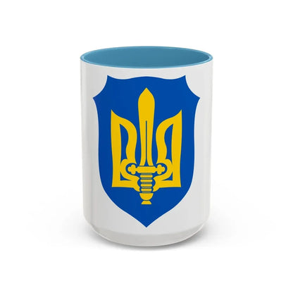 Organization of Ukrainian Nationalists - Accent Coffee Mug 15oz Light Blue - Go Mug Yourself
