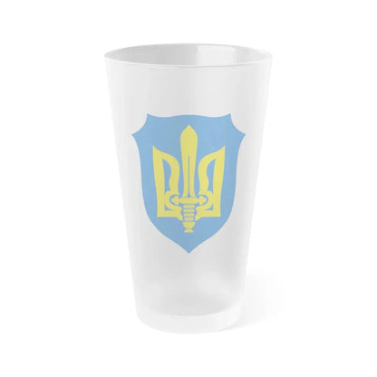 Organization of Ukrainian Nationalists - Frosted Pint Glass 16oz 16oz Frosted - Go Mug Yourself