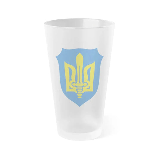 Organization of Ukrainian Nationalists - Frosted Pint Glass 16oz 16oz Frosted - Go Mug Yourself