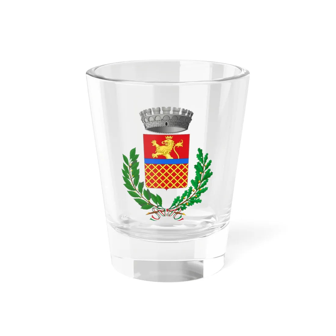 Orgiano-Stemma (Italy) (Coat of Arms) Shot Glass 1.5oz 1.5oz - Go Mug Yourself