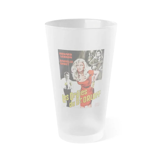 ORGIES OF DR ORLOFF (FRENCH) 1967 Movie Poster - Frosted Pint Glass 16oz 16oz Frosted - Go Mug Yourself