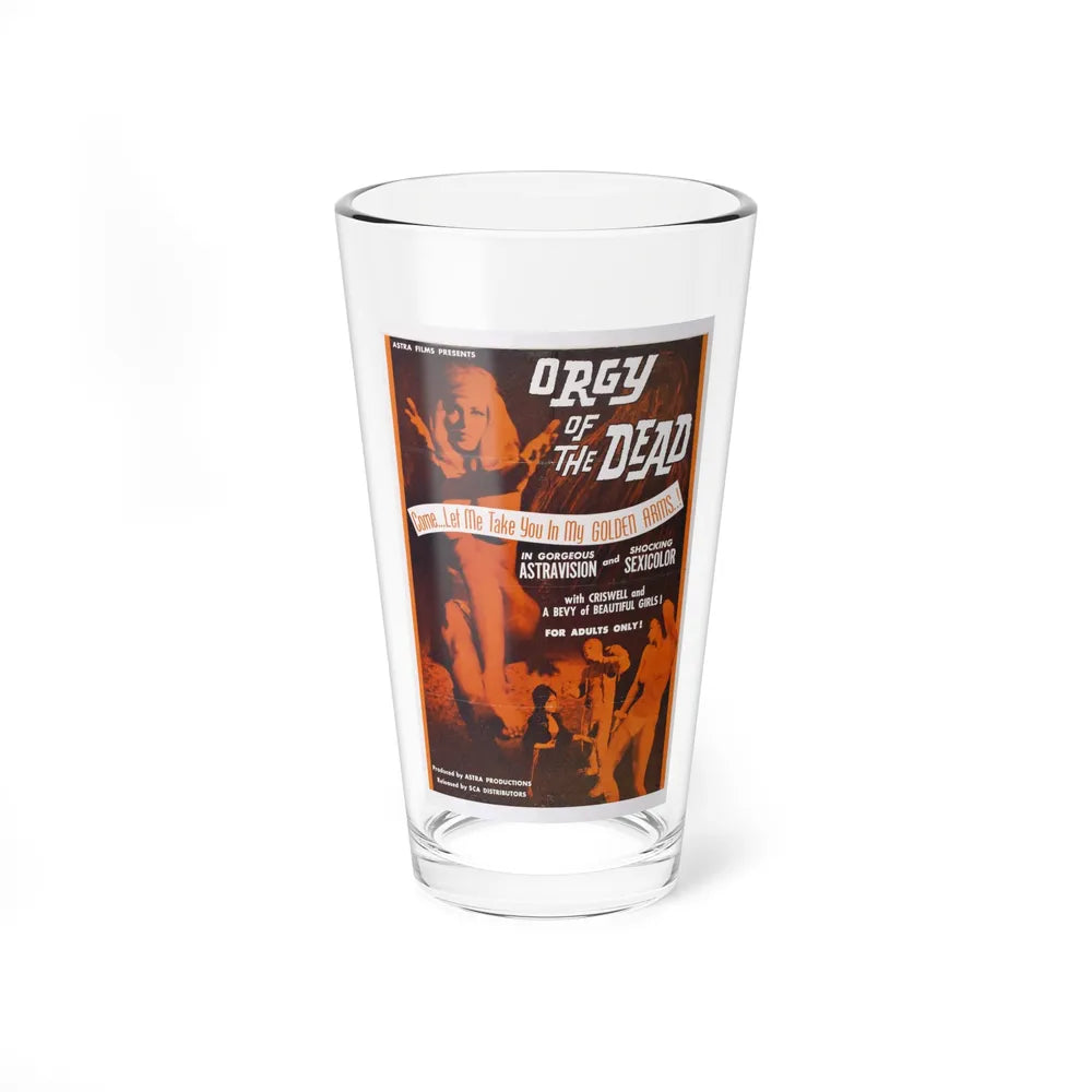 ORGY OF THE DEAD 1965 Movie Poster - Pint Glass 16oz-16oz-Go Mug Yourself