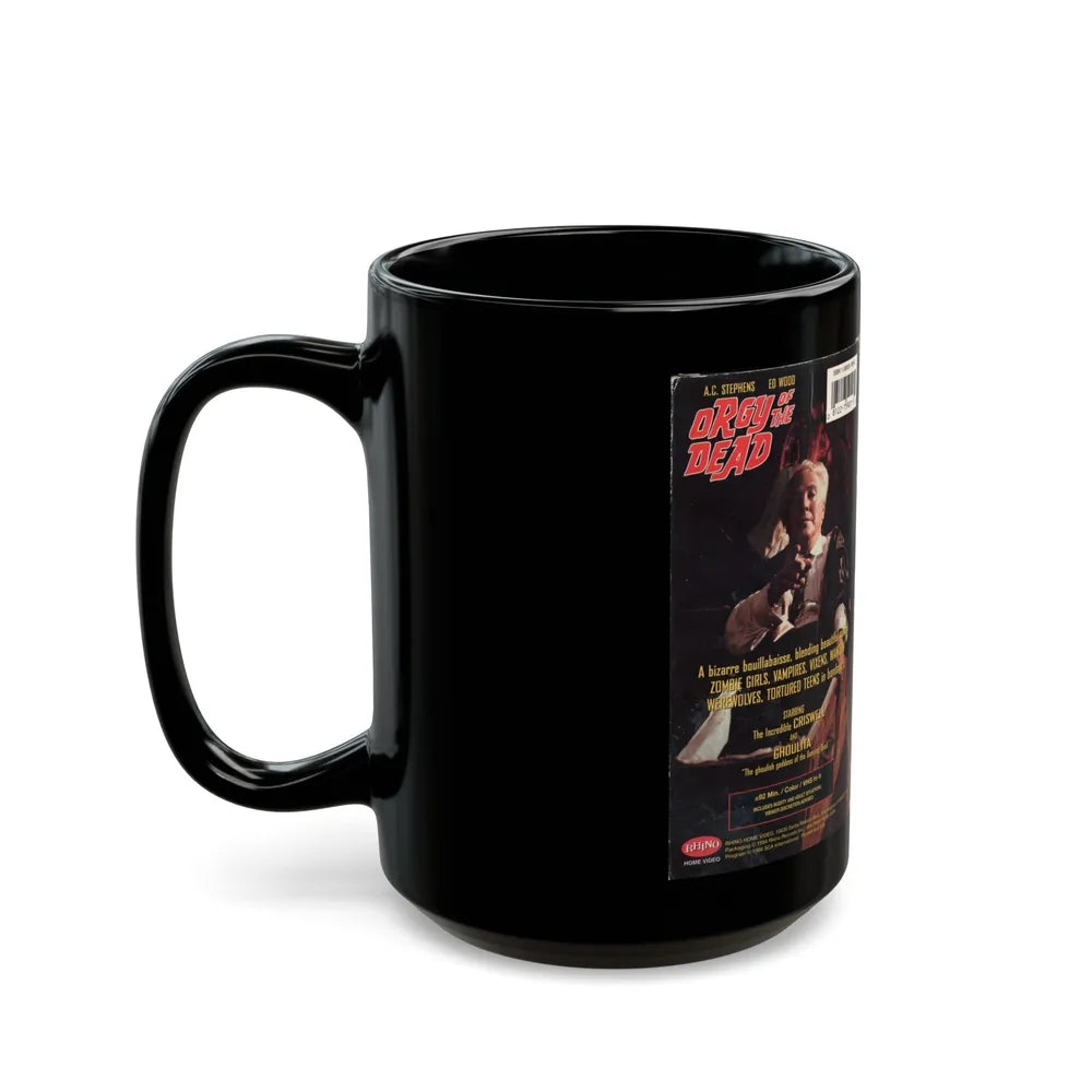 ORGY OF THE DEAD (VHS COVER) - Black Coffee Mug-Go Mug Yourself