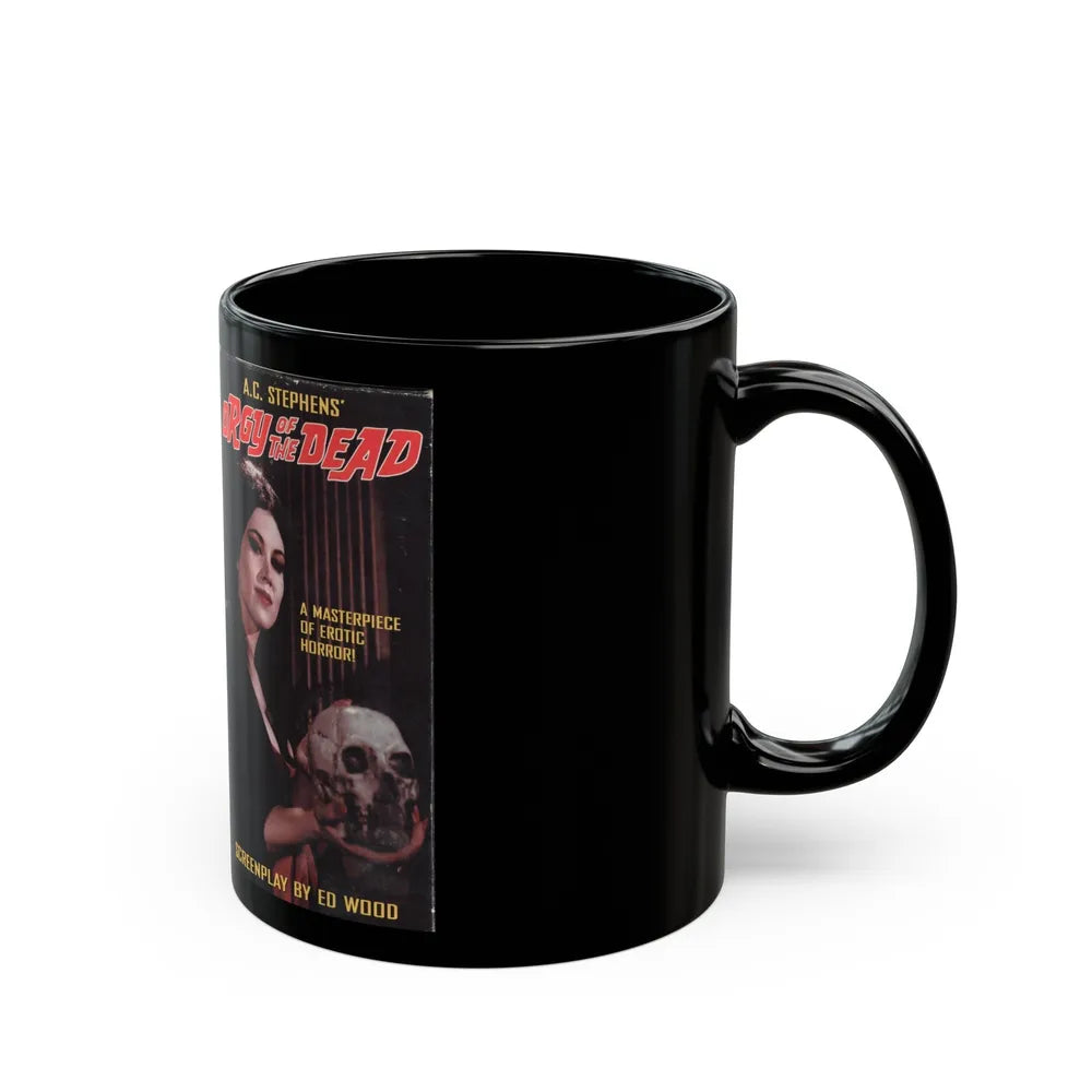 ORGY OF THE DEAD (VHS COVER) - Black Coffee Mug-Go Mug Yourself