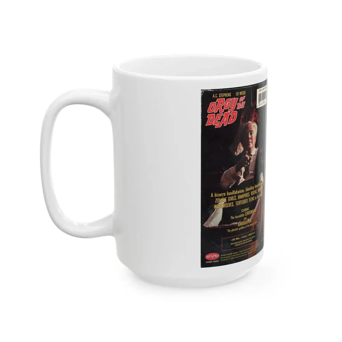 ORGY OF THE DEAD (VHS COVER) - White Coffee Mug - Go Mug Yourself