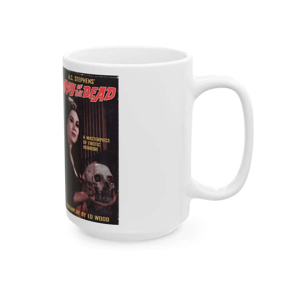 ORGY OF THE DEAD (VHS COVER) - White Coffee Mug-Go Mug Yourself