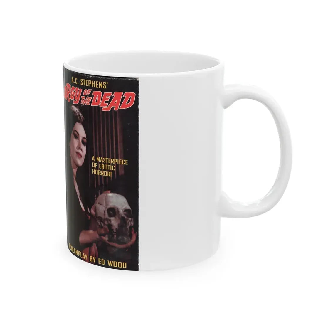 ORGY OF THE DEAD (VHS COVER) - White Coffee Mug - Go Mug Yourself