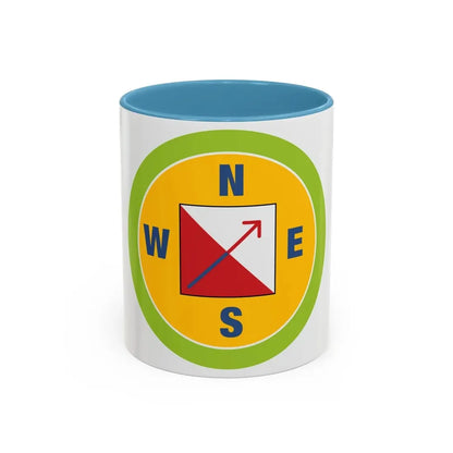 Orienteering (Boy Scout Merit Badge) Accent Coffee Mug 11oz Light Blue - Go Mug Yourself