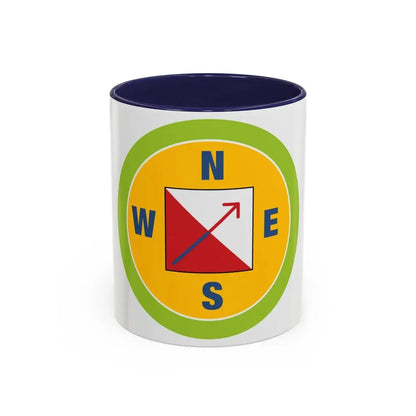 Orienteering (Boy Scout Merit Badge) Accent Coffee Mug 11oz Navy - Go Mug Yourself