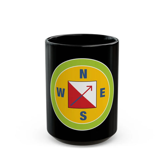 Orienteering (Boy Scout Merit Badge) Black Coffee Mug-15oz-Go Mug Yourself