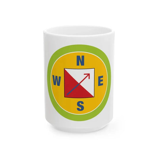Orienteering (Boy Scout Merit Badge) White Coffee Mug 15oz - Go Mug Yourself