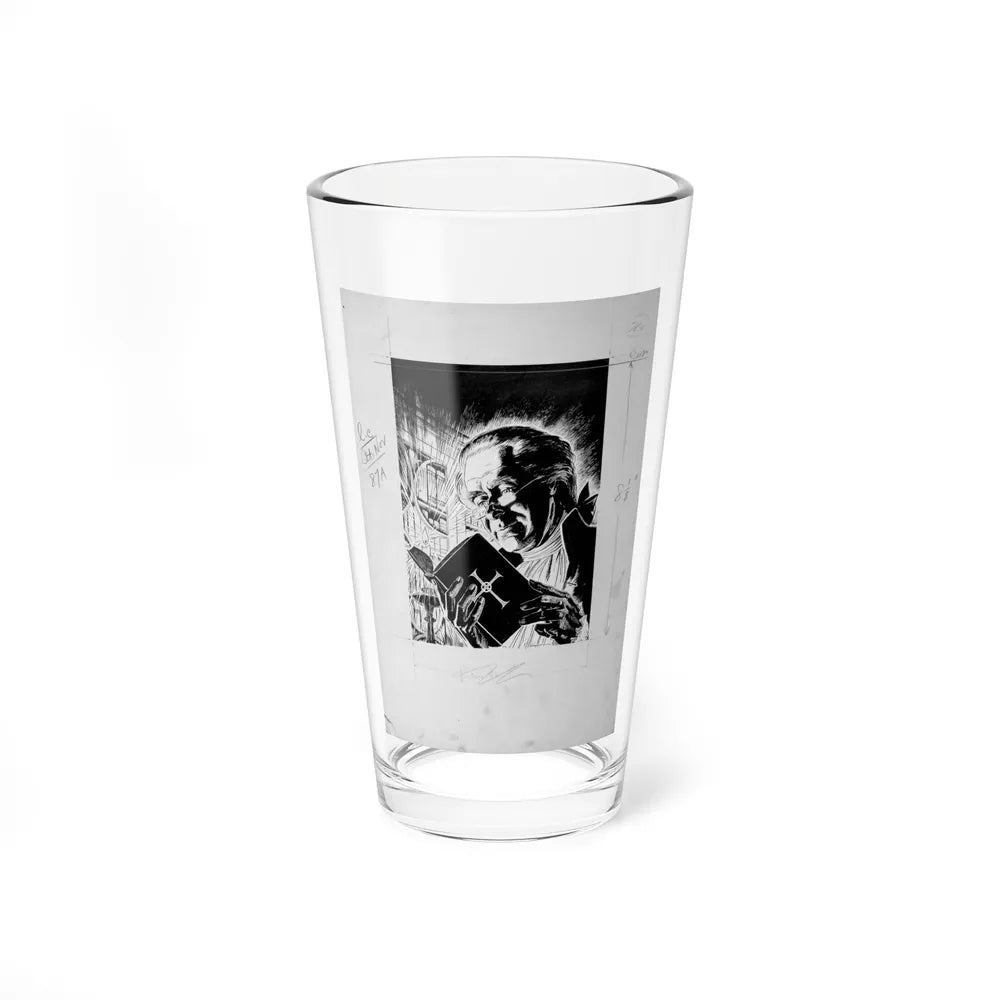 Original Art Illustration (undated) (Magazine Illustration) Pint Glass 16oz-16oz-Go Mug Yourself