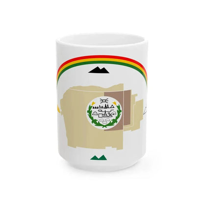 Original flag of Navajo Nation (United States) White Coffee Mug 15oz - Go Mug Yourself
