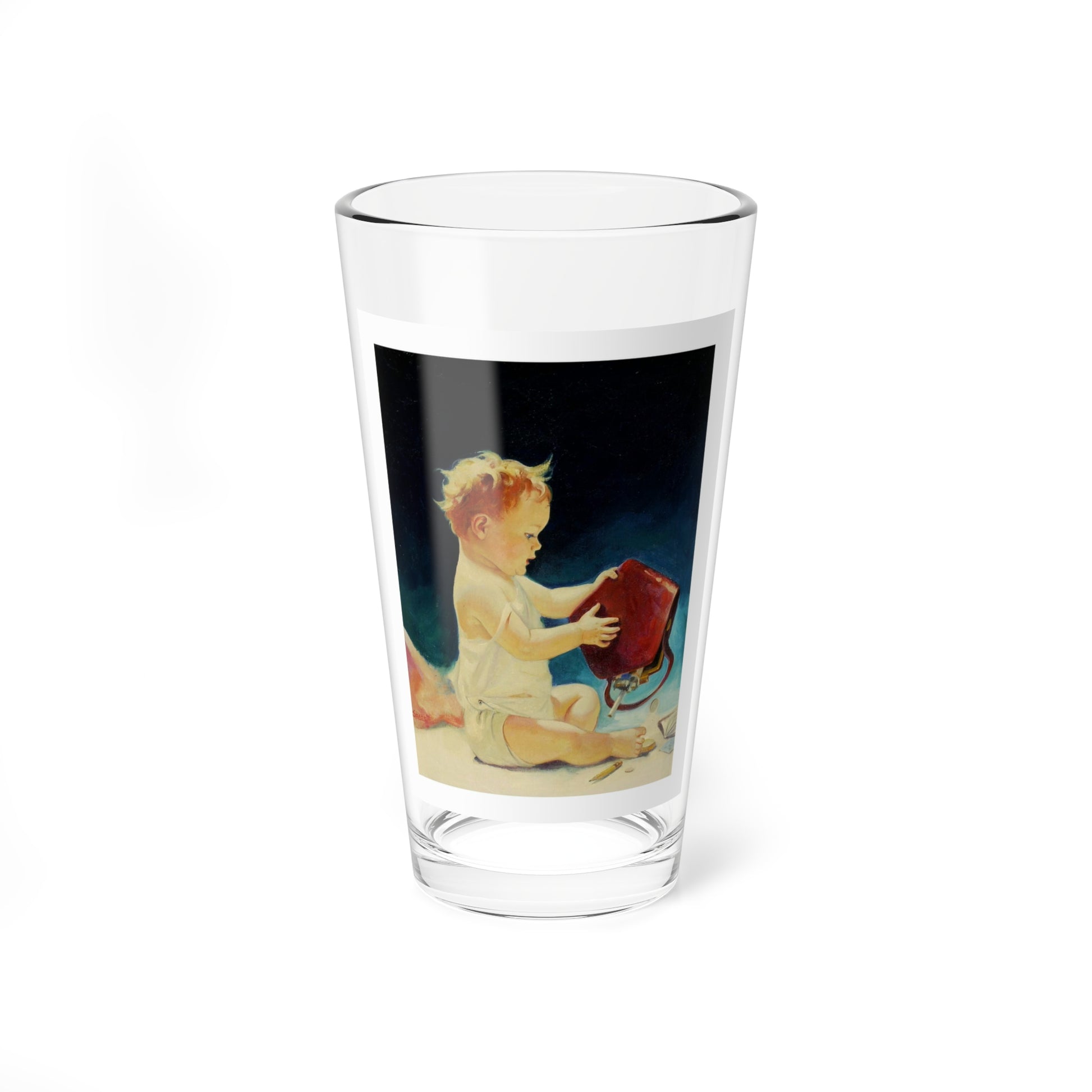 Original Illustration (c.1930) Published as a calendar (Magazine Illustration) Pint Glass 16oz-16oz-Go Mug Yourself